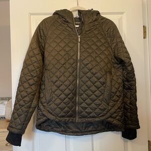 BCBGMaxAzria Quilted Jacket in Olive